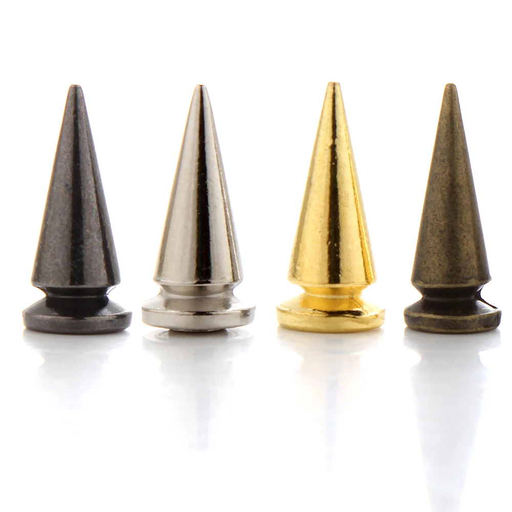 

Freeshipping 20PCS 25mm Metal Screw Back Spots Black Silver Gold Tree Spikes Studs, used for Leather Craft,Jeans,Hats,Shoes,Punk
