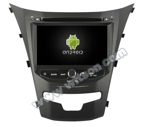 Sale 7" Android 8.0 Oreo OS Car DVD Multimedia Navigation GPS Radio for Ssangyong Korando 2013-2018 with External DAB+ Tuner Support 1
