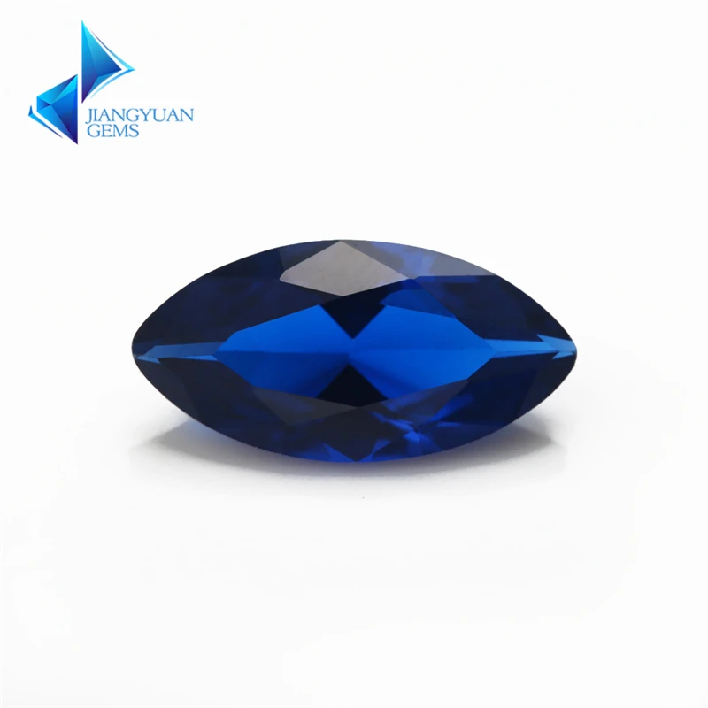 Фото Размер 3x6mm ~ 8x16mm 106 #109 #120 #113 # синий камень Maquise форма синтетический шпинель драгоценный камень для изготовления ювелирных изделий №1
