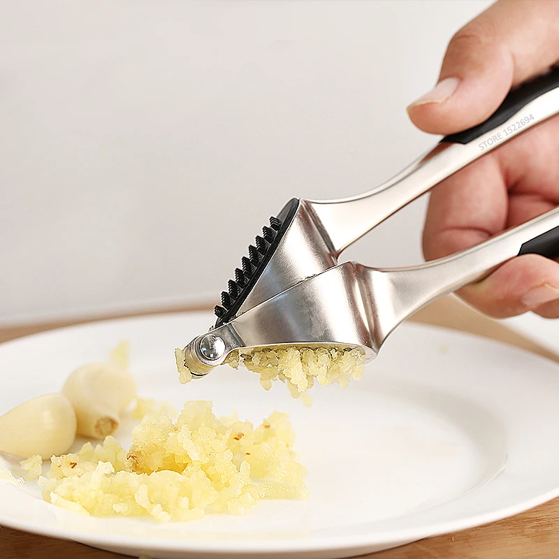 Modern Garlic Press Kitchen Quality Garlic Mincer Soft Handled Ginger