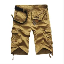 8 цветов, новинка, повседневные мужские шорты Карго, мужские камуфляжные шорты, летняя верхняя одежда,, качественная хлопковая брендовая одежда, размер 29-38