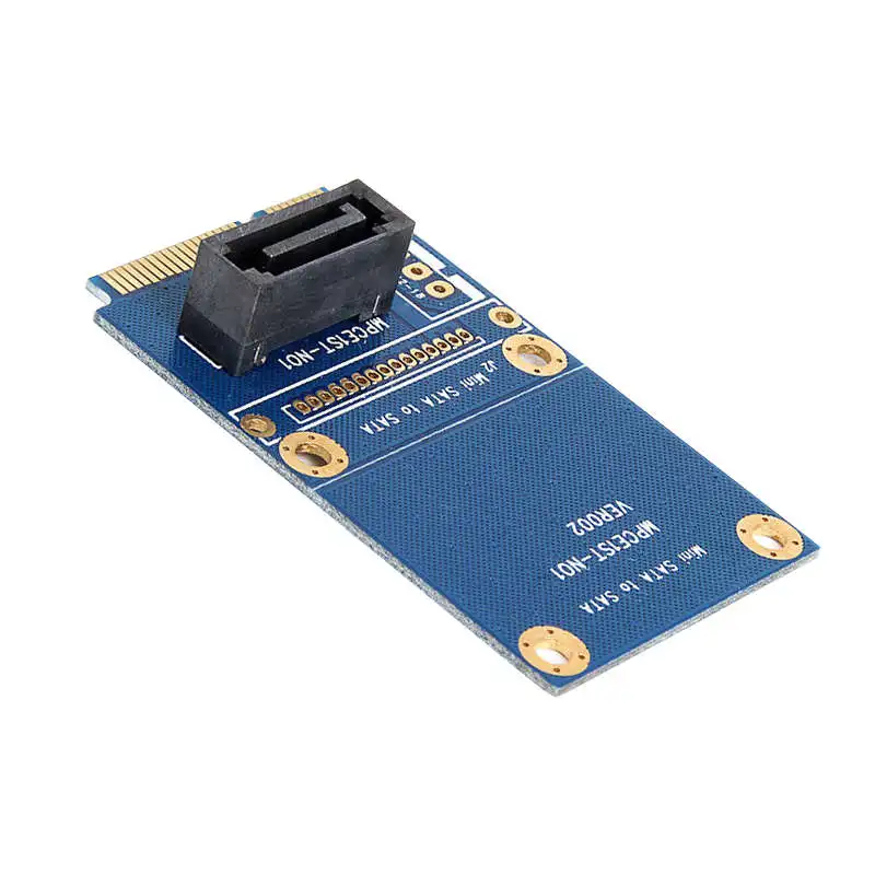 

Msata Mini Pci-E Sata Ssd Slot To 7 Pin Sata Hdd Convert Card Adapter