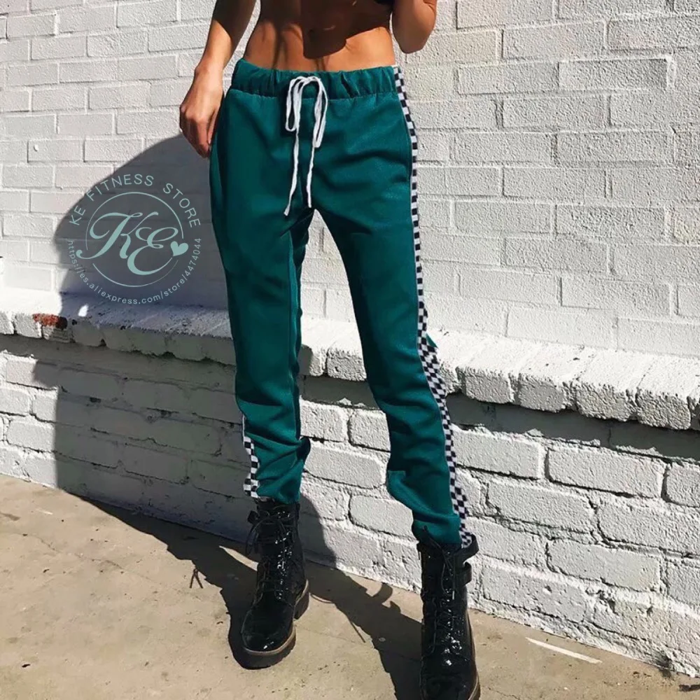 Ke pantalones mujer con brillo stylo хипстер хип-хоп фитнес-зал, брюки женские, pantalones Мода mujer, moda mujer
