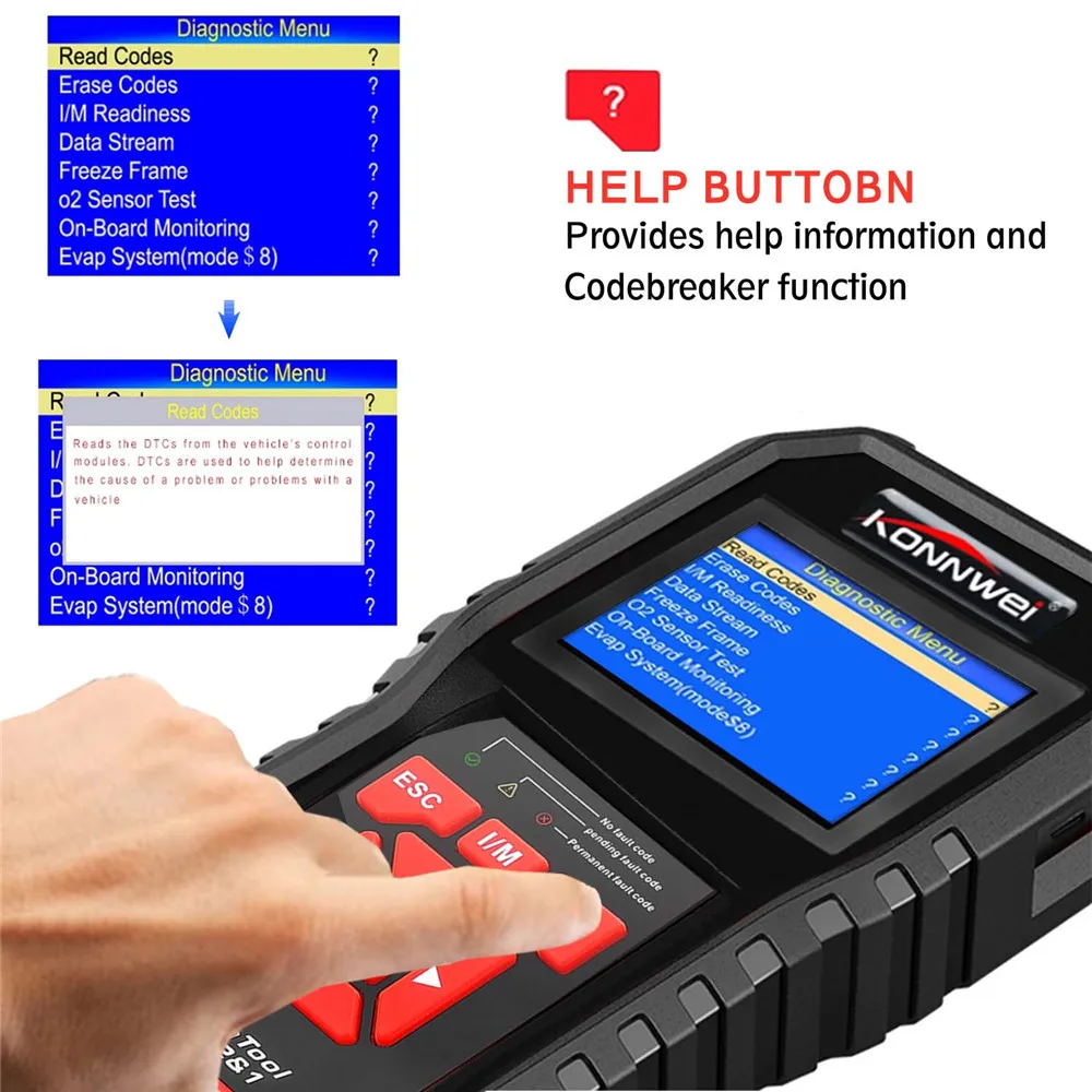 KW850 Car Car Diagnosis Tools Obd2 Scanner Auto Diagnostic Scanner Professional Automotive Scanner OBD2 Car Scanner For Car