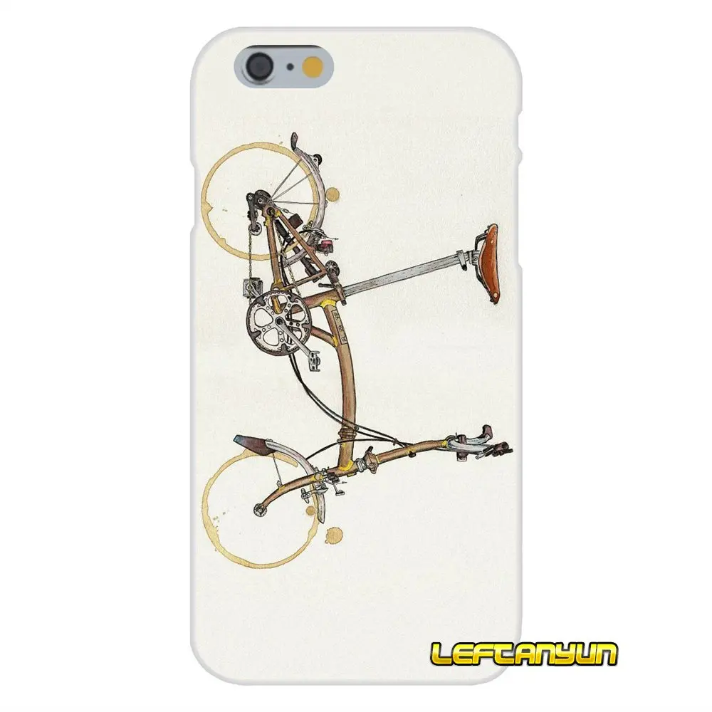 Для iPhone X 4 4S 5 5S 5C SE 6 6S 7 8 Plus Винтажные Аксессуары для велосипеда Brompton чехлы