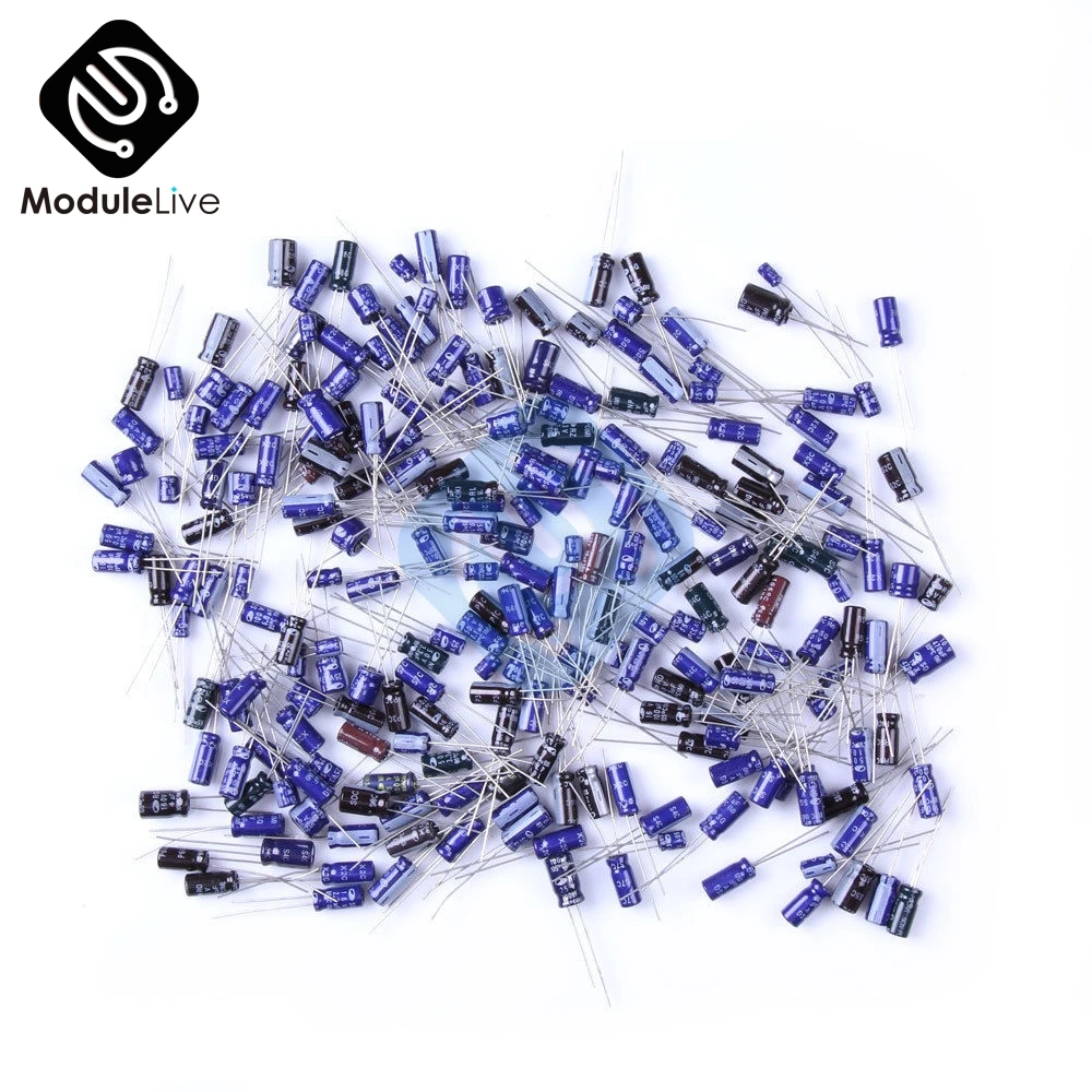 450V Radial Electrolytic Capacitor Assortment Kit Lot of 60 pieces