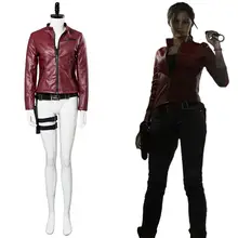Claire Redfield – Costume de Cosplay, veste et uniforme, ensemble complet, Costume de carnaval d'halloween pour hommes et femmes adultes, personnalisé