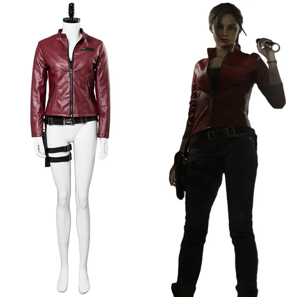 Claire Redfield Cosplay Kostuum Jas Uniform Pak Volledige Set Outfit Volwassen Mannen Vrouwen Halloween Carnaval Kostuum Custom