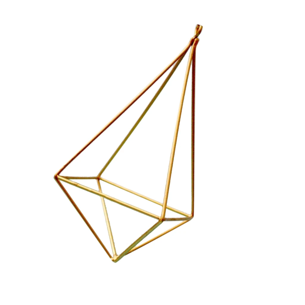 Air Plants Holder Hanging Geometric Shaped Flowers Rack for Wedding Party Wall Art Decor