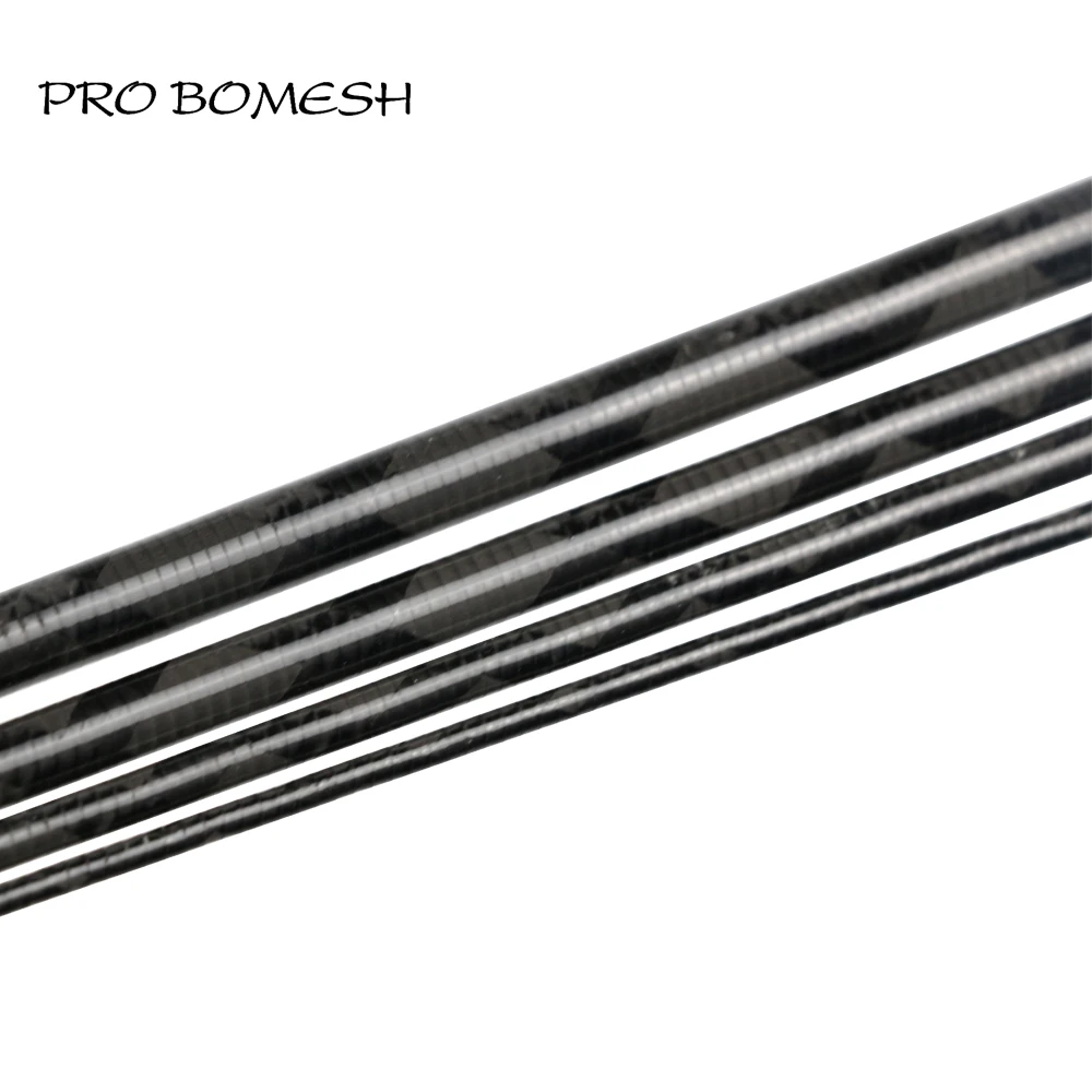 Pro Bomesh 1 Набор 2,1 м мл 4 секции рентгеновская упаковка углеродное волокно дорожный стержень пустой бас стержень пустой DIY стержень строительный компонент трость