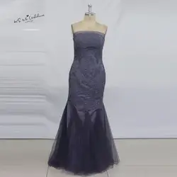 Vestido Longo De Festa avondjurk Фиолетовый Русалка Вечерние платья Длинные вечерние платья Кружево особых случаев платье плюс Размеры