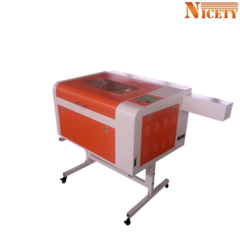 Free shipping 4060 60W CO2 laser engraving machine with 400*600mm and linear rail laser cutter engraver free shipping cost