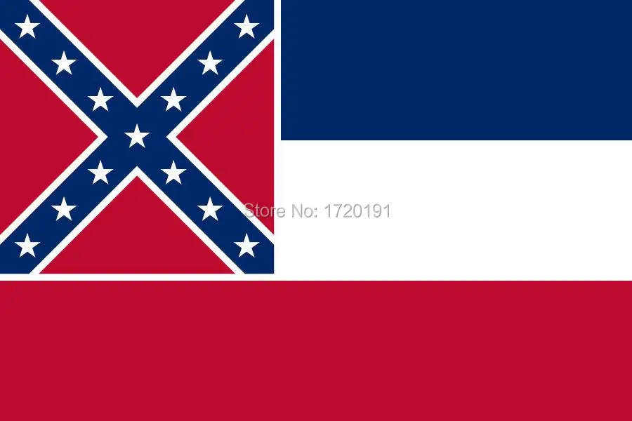 

Free shipping world flags 3 * 5ft United States State Flag Mississippi Flag 100% polyester printing