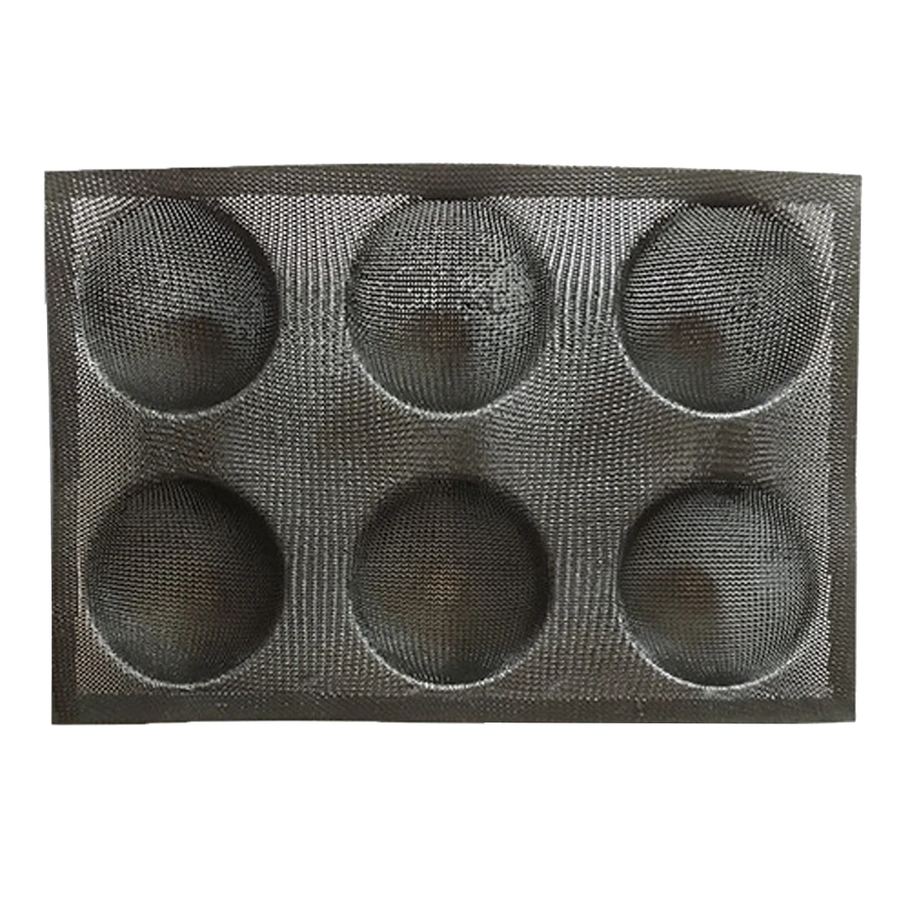 Silicone Bun Bread Form Round Shape Bread Tray Perforated Bakery Molds for Baking Bread,hamburger,bun, Puff, Tartlet and more
