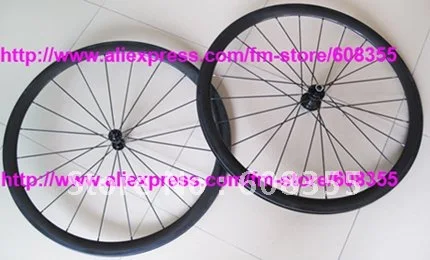 

3K Clincher Wheelset - Full Carbon Road Bike Bicycle 700C Clincher Wheelset - RIM 24MM , SPOKES , HUB, BRAKE PAD