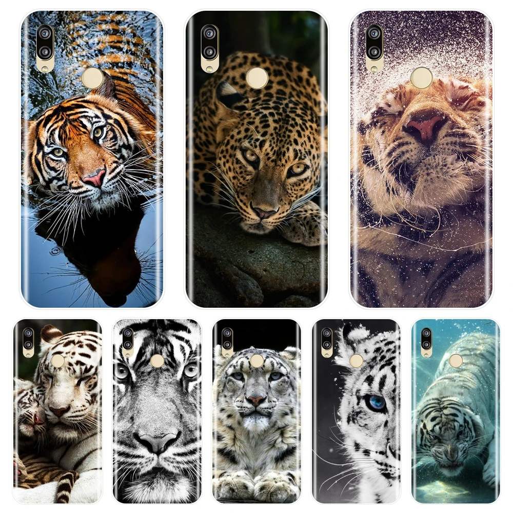 

Phone Case For Huawei P10 P20 P8 P9 Lite 2017 Case Silicone Tiger Back Cover For Huawei P20 Pro P10 Plus P Smart P9 Lite Mini