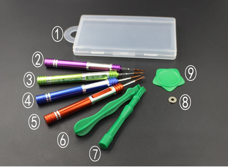 Novfix 9 In1 Dissassemble Del Cacciavite Di Riparazione Kit Di Strumenti Per Il Iphone 3Gs 4 4 4S 5 Ipod Touch Tablet Etc