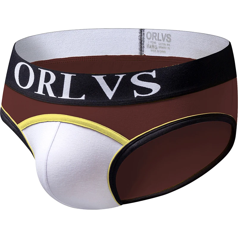 ORLVS 5 шт. сексуальное мужское нижнее белье трусы для геев cueca мужские хлопковые