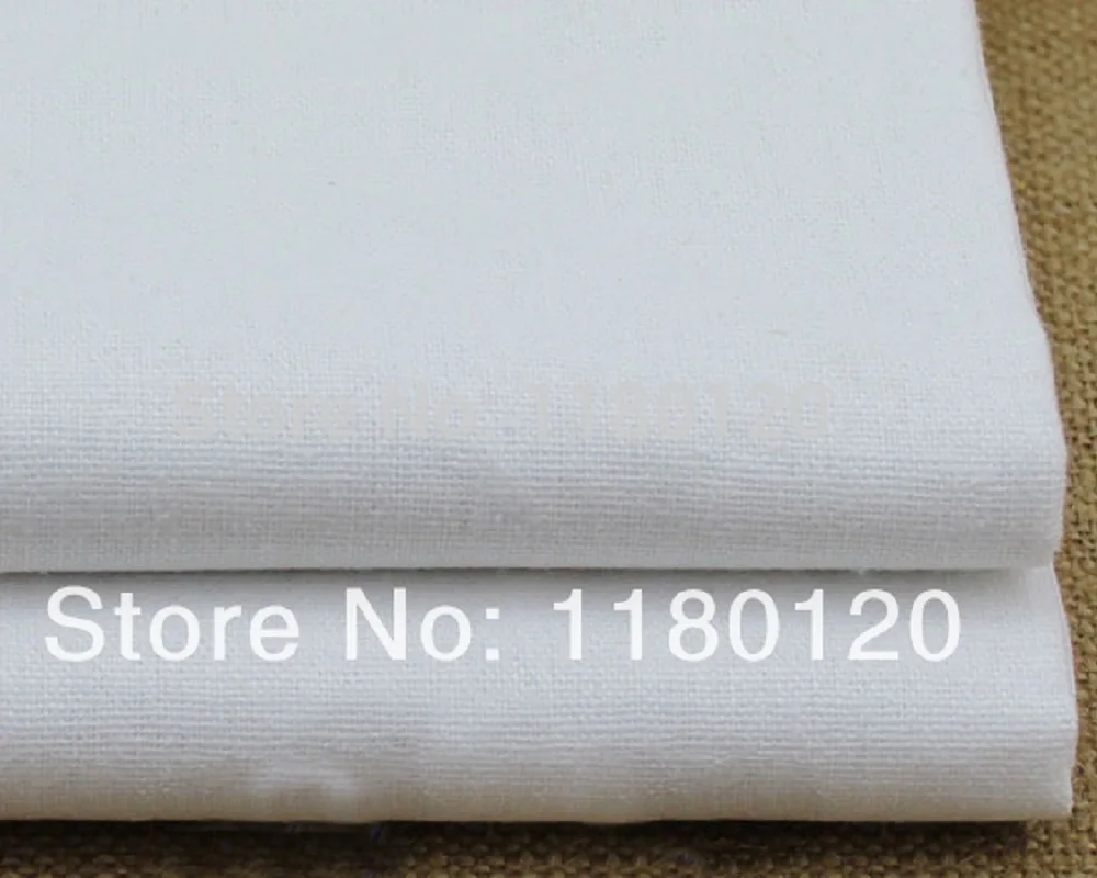 White robe linen cotton fabric material pure white linen clothing