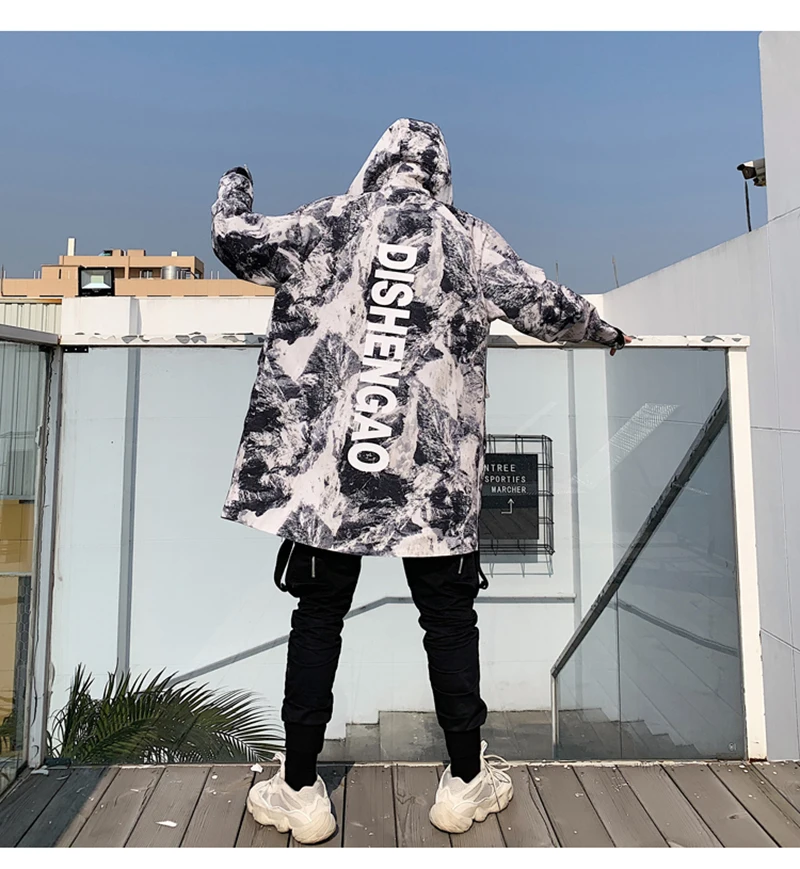 Patchwork Oversize Windbreaker Pullover Jackets Male Coats Vintage Varsity Jacket Men  (11)