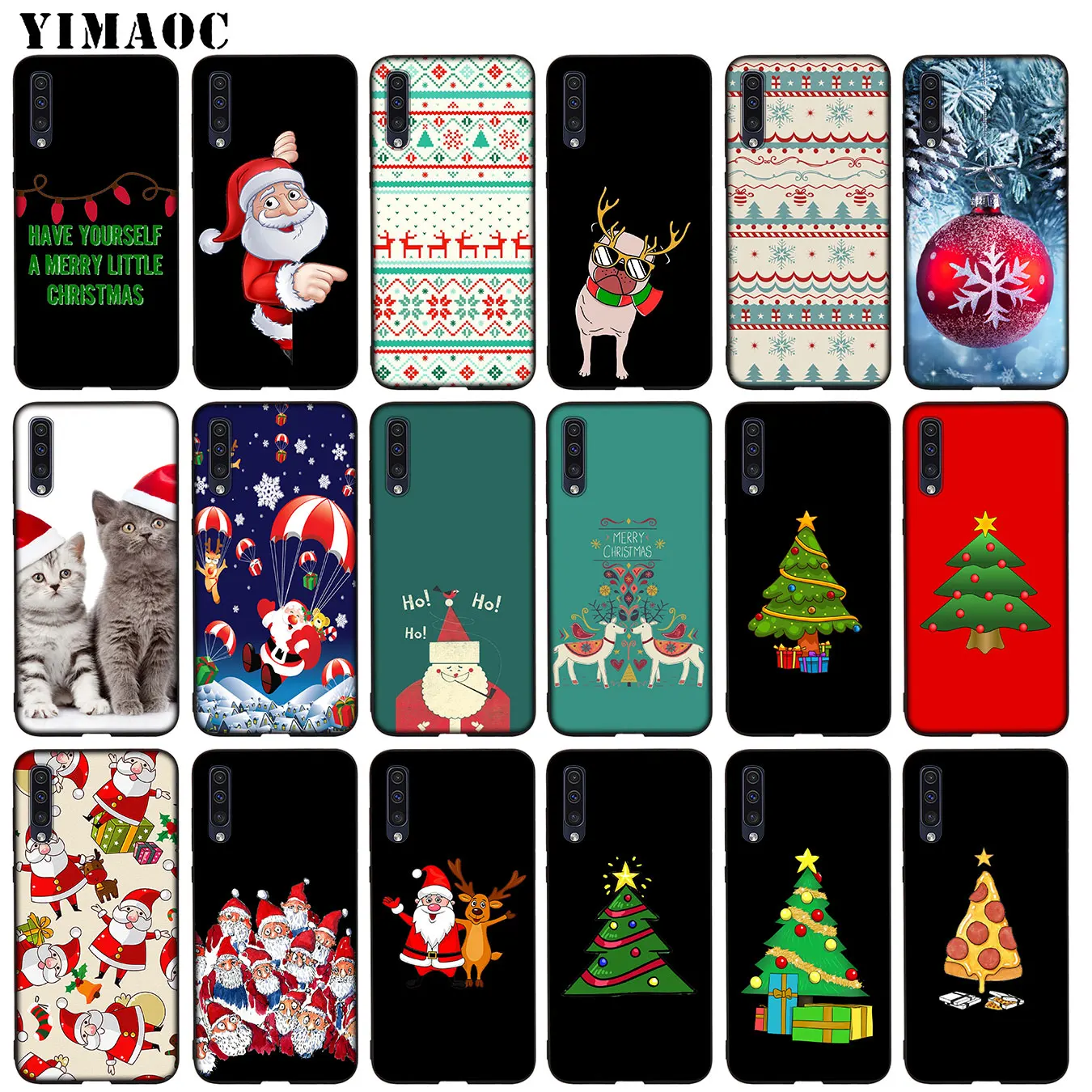 

YIMAOC Santa Claus Christmas tree Soft Silicone Case for Samsung Galaxy A70 A60 A50 A40 A30 A20 A10 A50S A40S A30S A20S A10S