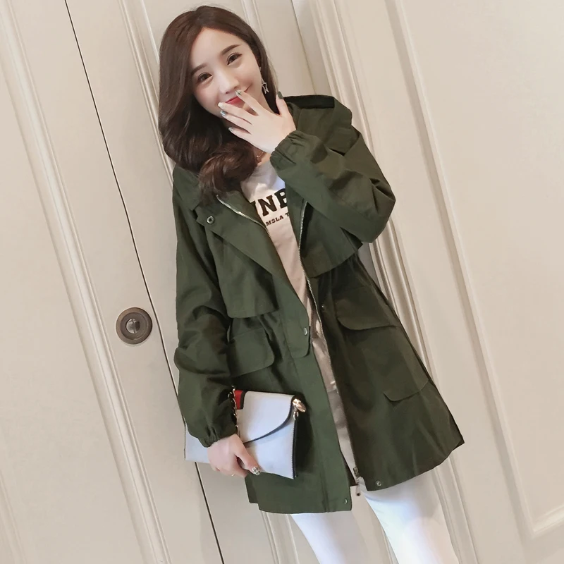 

2019 winter new korean winter jacket women fashion casual windbreaker and long sections plus thick velvet waist frock