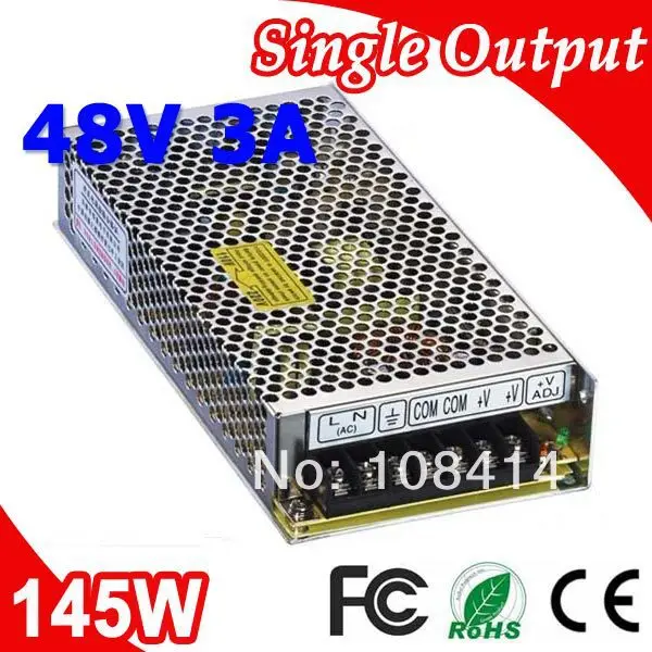 S-145-48 LED Switching Power Supply Transformer 220V Input 145W 48V DC 3A Output | Обустройство дома
