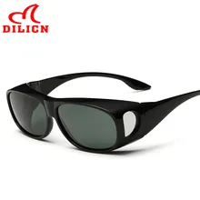 DILICN Classic Myopia Cover Sun Glasses Men Driver Covers Polarized Sunglasses Driving Gafas De Sol Hombre Driver Oculos UV400