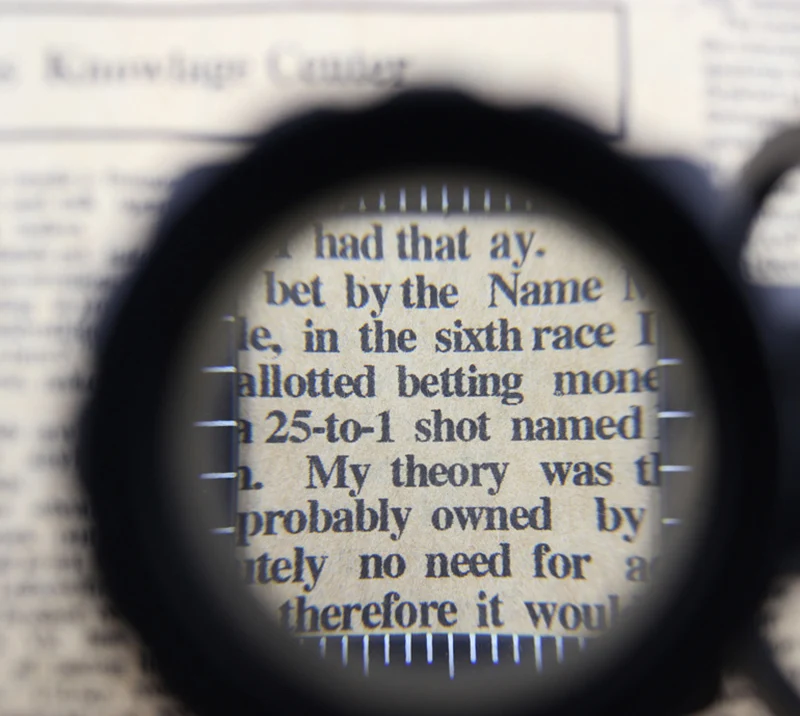 Scale Table Magnifier 15X Magnifying Glass Cloth Textile Fabrics Inspection Folding Magnifier Optical Glasses Len Jewelry Loupe