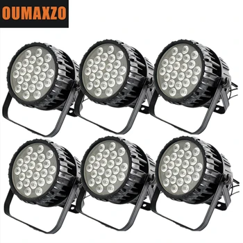 

6pcs/lot LED Par Waterproof IP65 Outdoor 24x12W 4in1 LEDs RGBW Wash Stage light DMX512 for TV studio, theater, auditorium, stage