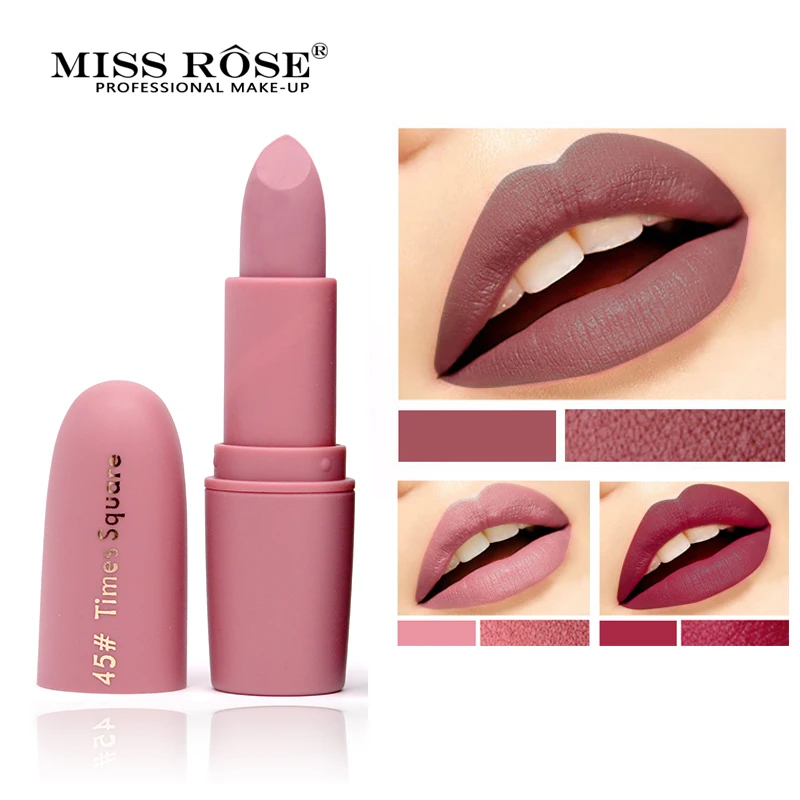 Miss Rose бренд Макияж матовая губная помада Красота Увлажняющая водостойкие Make up