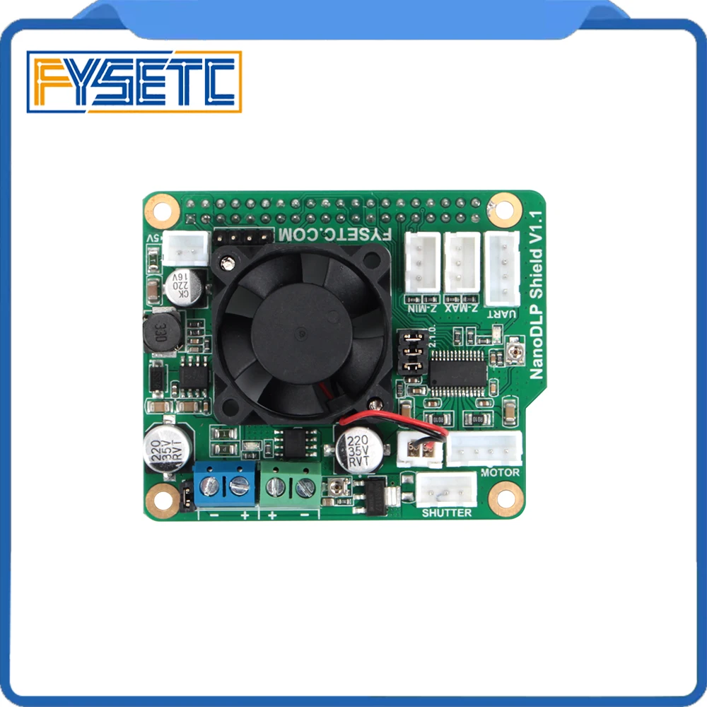 NanoDLP щит V1.1 плата расширения с контролем DRV8825 MOS для Raspberry Pi 3B и светильник