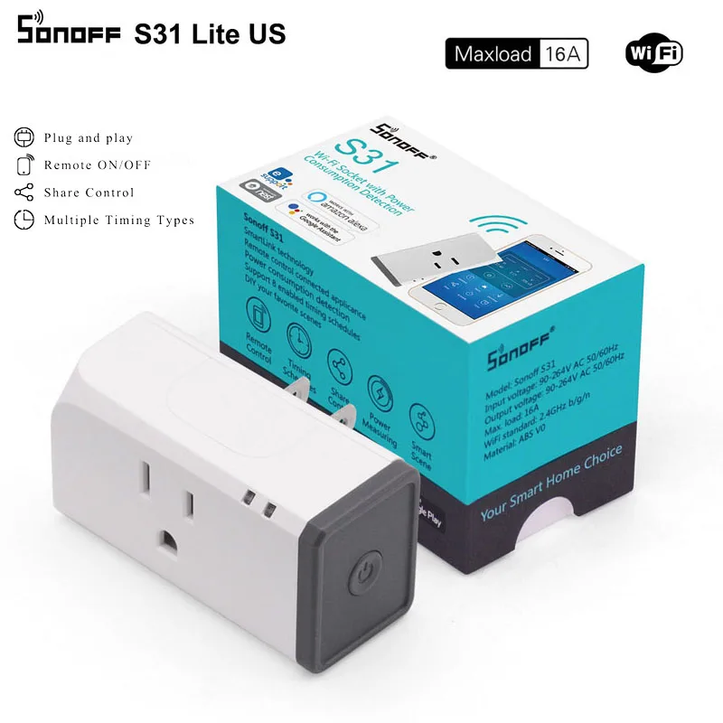 Горячая продажа Sonoff S31 Wifi выключатель питания беспроводной пульт дистанционного