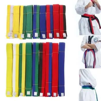 Cinturón profesional de Taekwondo kárate yudo de doble envoltura, cinturón deportivo de rayas de artes marciales 1,8 m/2,8 m