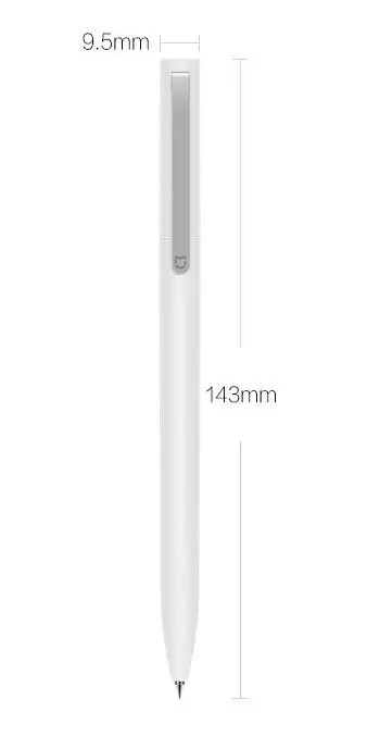 100% оригинальная ручка Xiaomi Mijia белого цвета 9 5 мм долговечная для подписи с плавным