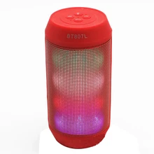Portable colorful lights pulsating LED colorful wireless Bluetooth speakers mini small steel gun sound hands-free call subwoofer