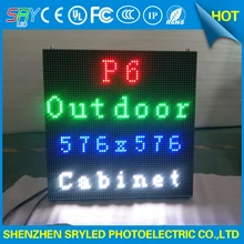 Тонкий Панель oudoor p6 smd 3535 Аренда Экран/6 мм напольный Дисплей