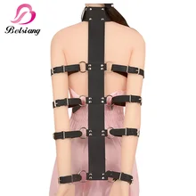 Belsiang Bdsm Bondage Toys Slave Fetish Leather Bondage Restraint Collar Gear Sex Tool For Sale Sex Toys For Couples Sex Shop