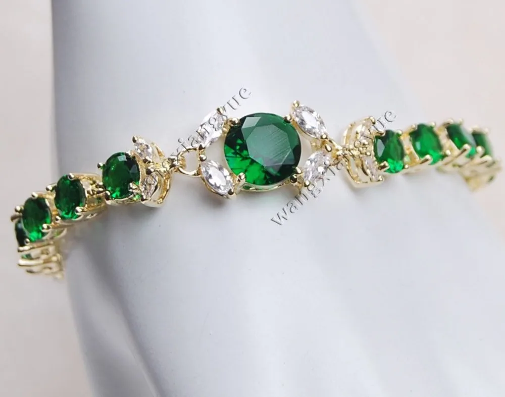 

Charming Fashion Crystal Inlay Link Bracelet 7.5" AAA ^^@^ GP SHIPPING 5.26