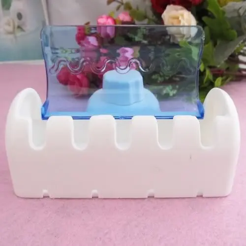 Домашний Ванная комната Зубная щетка SpinBrush держатель с присоской стойки Пластик набор 5 мусорное ведро