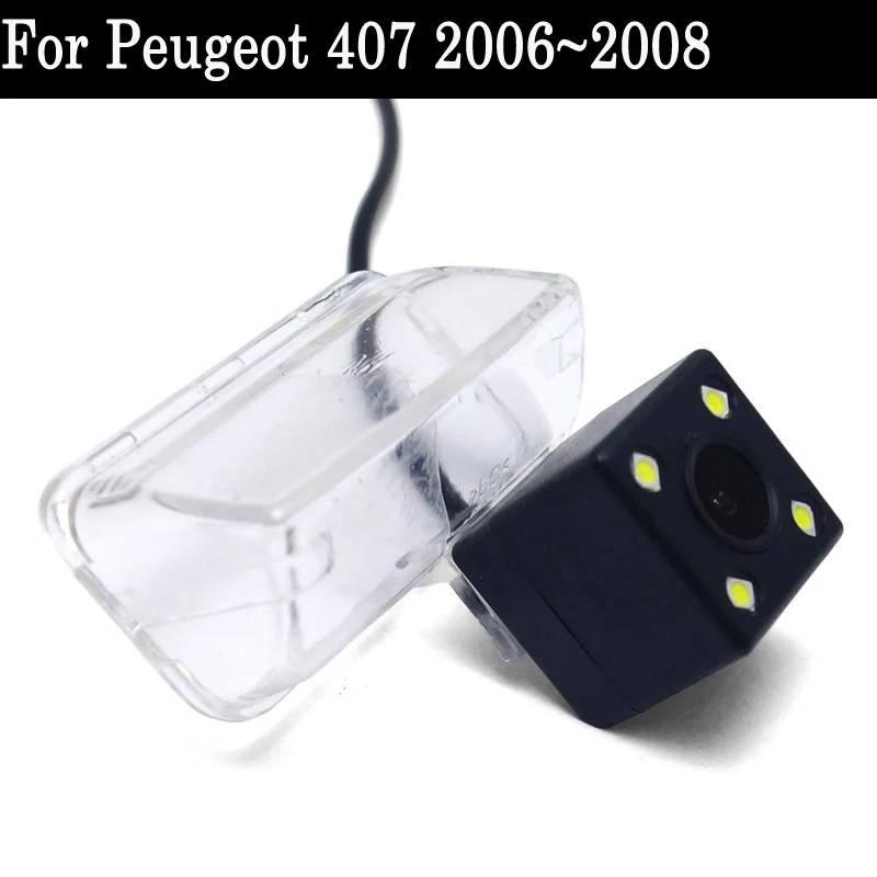 Камера заднего вида для Peugeot 407 2006 ~ 2008 CCD ночное видение RCA/светодиодный ная камера