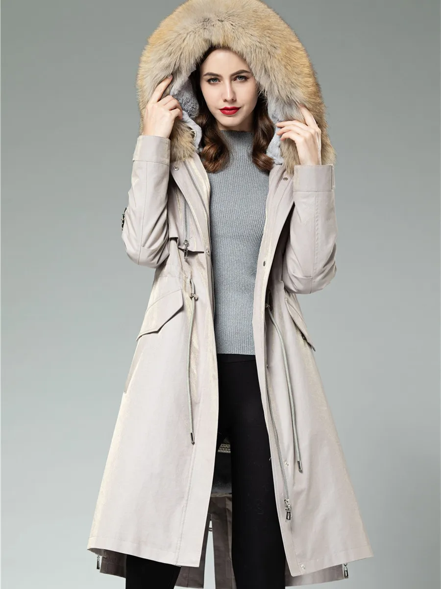 

windbreaker woman fashion Long coat new Model 2019