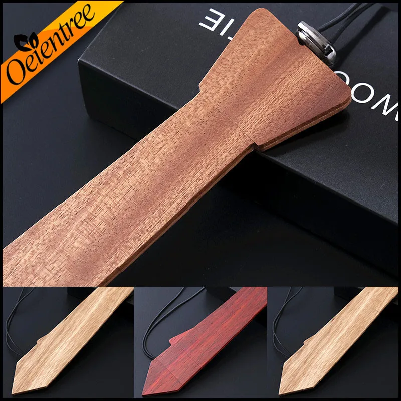 

Factory direct sales of the 2017 fashion wooden tie 100% hand made Classic Paisley Ties for Men Formal Wear wood tie Wedding