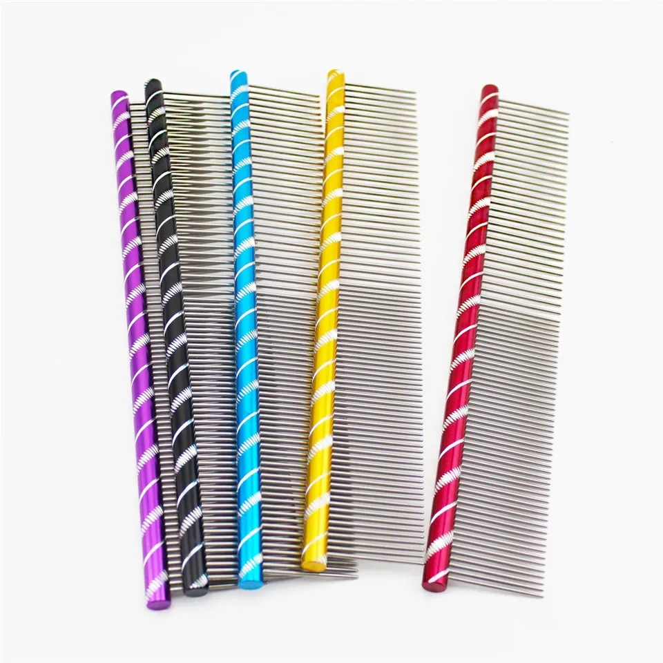 

Pet Hairbrush Comb for Dogs Pet Combs Brush Stainless Steel Pet Tool Long Comb for Cats 1 piece