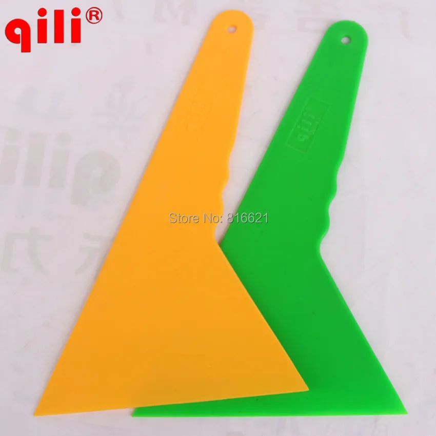 Qili QG-43 Big Size 28cm*15.5cm Triangular Scraper Car Body vinyl film wrapping Sticker Installation tools Handle Scraper 4