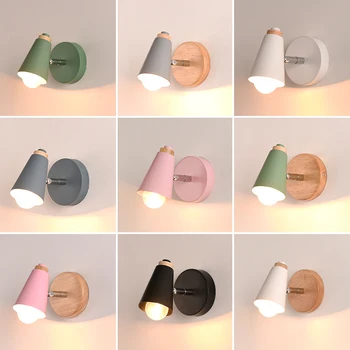 

Colorful wall lamp bedroom bedside lamp simple modern Nordic living room background wall aisle stairs balcony lights mx4151446
