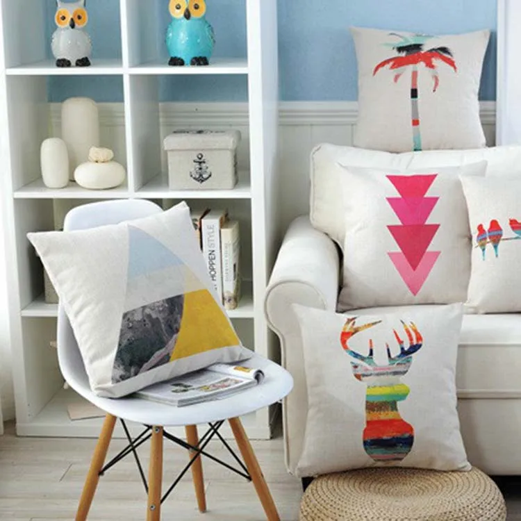 Nordic Design Scandinavian Pillowcase Watercolor Pillow Butterfly