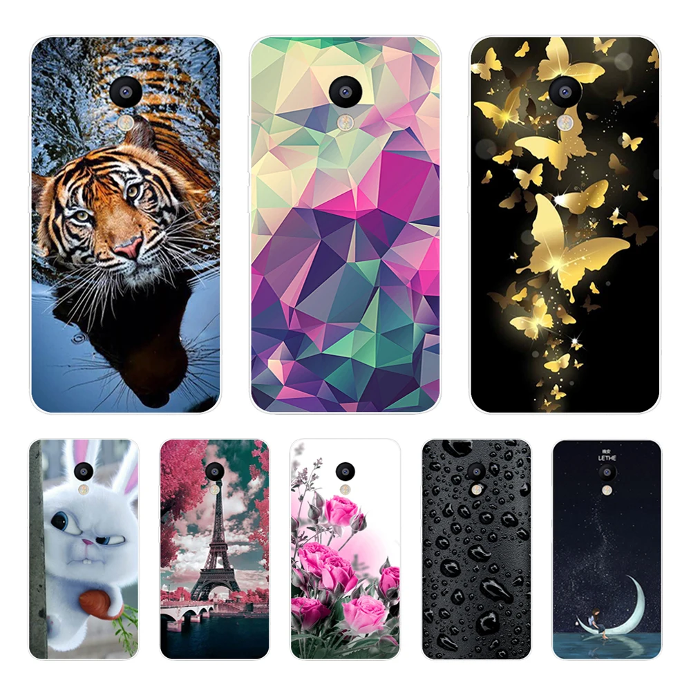 

Silicone Cover Case for Meizu M6 M5 Note Printing Cute Pattern Soft Matte Painted TPU Cover for Meizu M5X M5S Fundas Coque