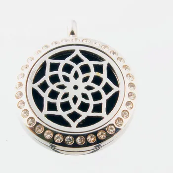

10PCS 25/30mm 316L Stainless steel Screw Essential Oil Aromatherapy Diffuser Perfume Locket Pendant With Pad