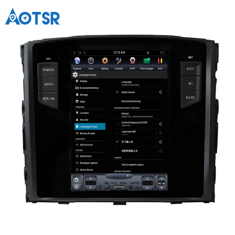 Cheap Android 7.1 Tesla style Car No DVD Player GPS Navigation For MITSUBISHI PAJERO V97 V93 Shogun Montero 2006+headunit multimedia 11